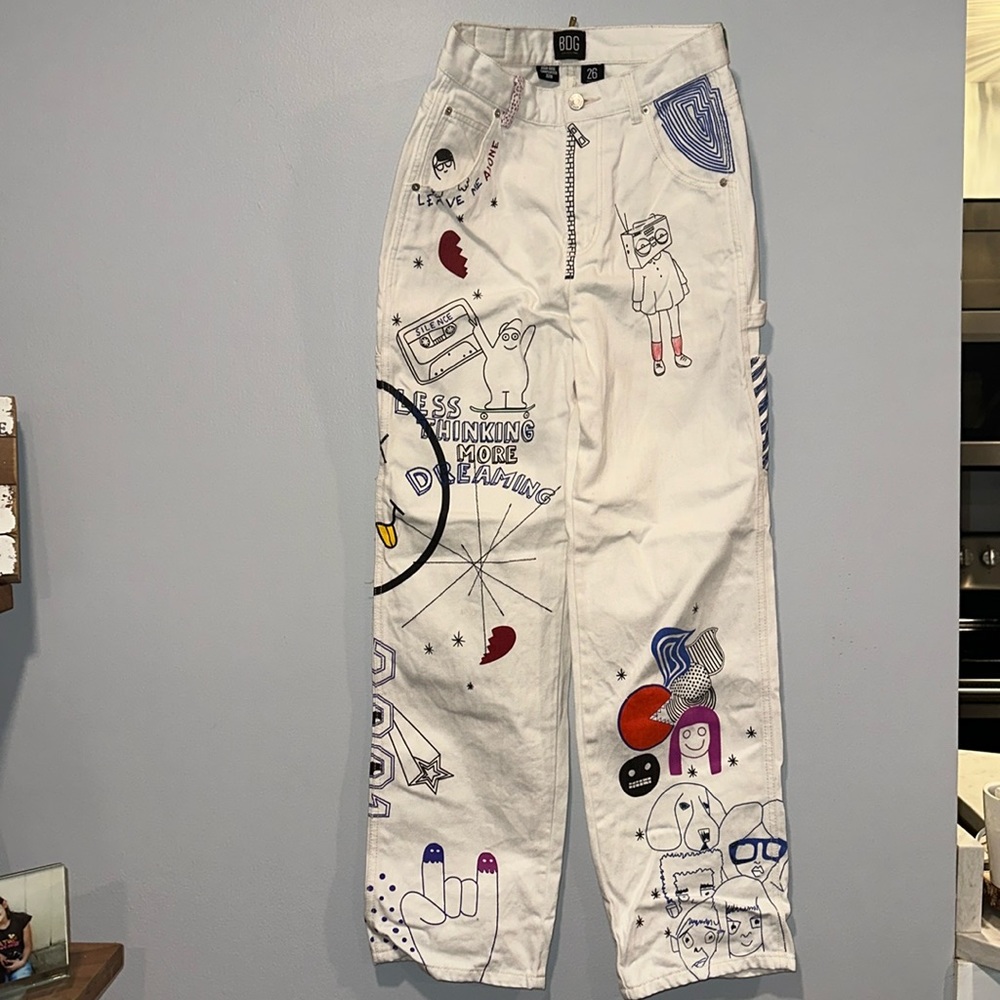 BDG High-Waisted Carpenter Jean - Doodle Denim